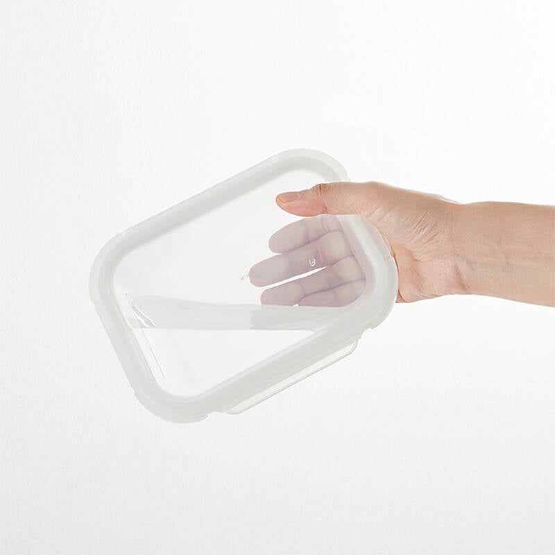 Blanc glass food container 6PCs - White - 320ml, 370ml, 520ml, 640ml, 800ml 1040ml - LLG1101, LLG1102, LLG1103, LLG1104, LLG1105, LLG1106 image number null